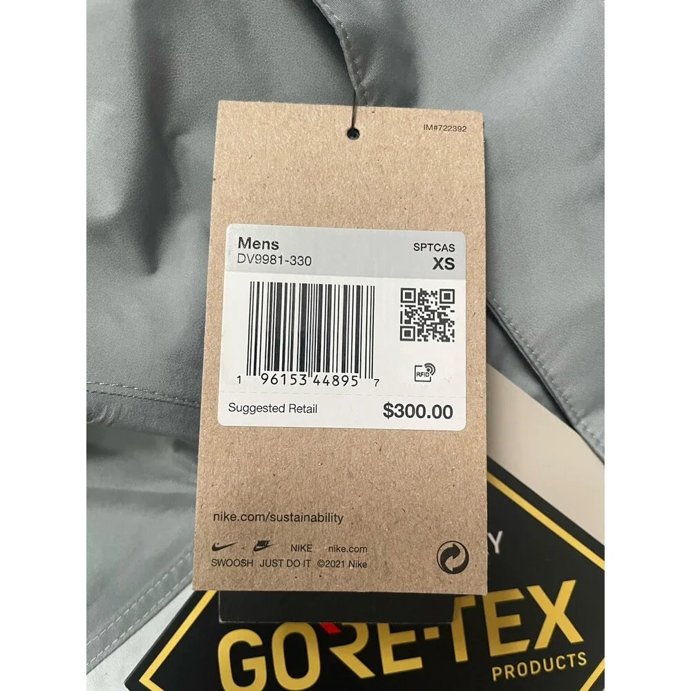 Nike Sportswear Storm-Fit ADV Gore-Tex Anorak Jacket Mica Green Sz XS DV9981-330 - Picture 9 of 9